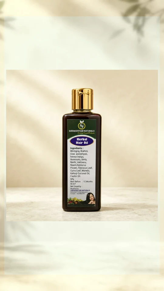 Herbal Hair Oil Bottles