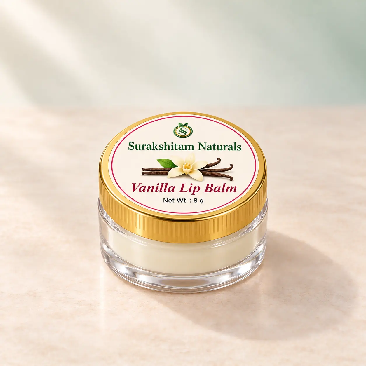 Vanilla Lip Balm (Round Box) — view 1